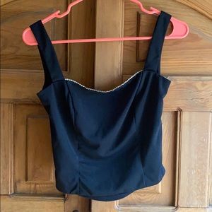 Vintage Backless Crop Top